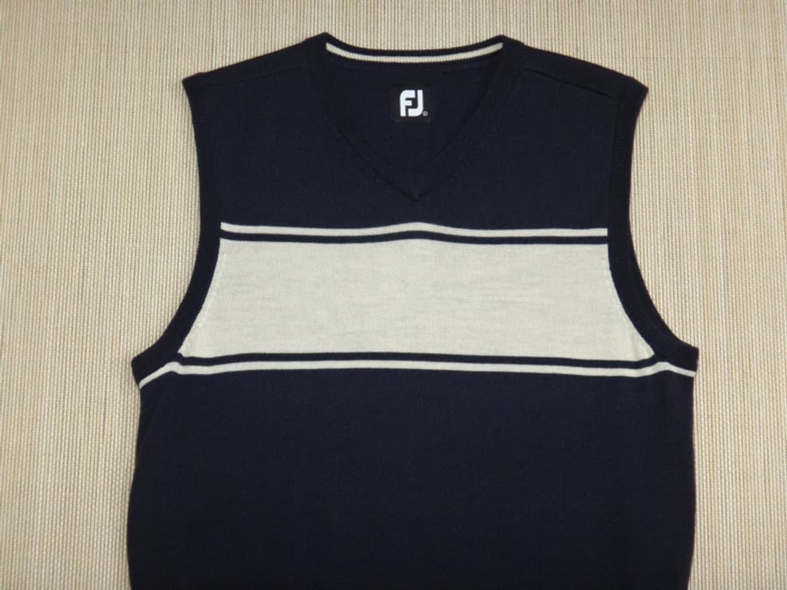 (L) 풋조이 FootJoy 남성용 울 브이넥 골프 조끼 상품이미지3
