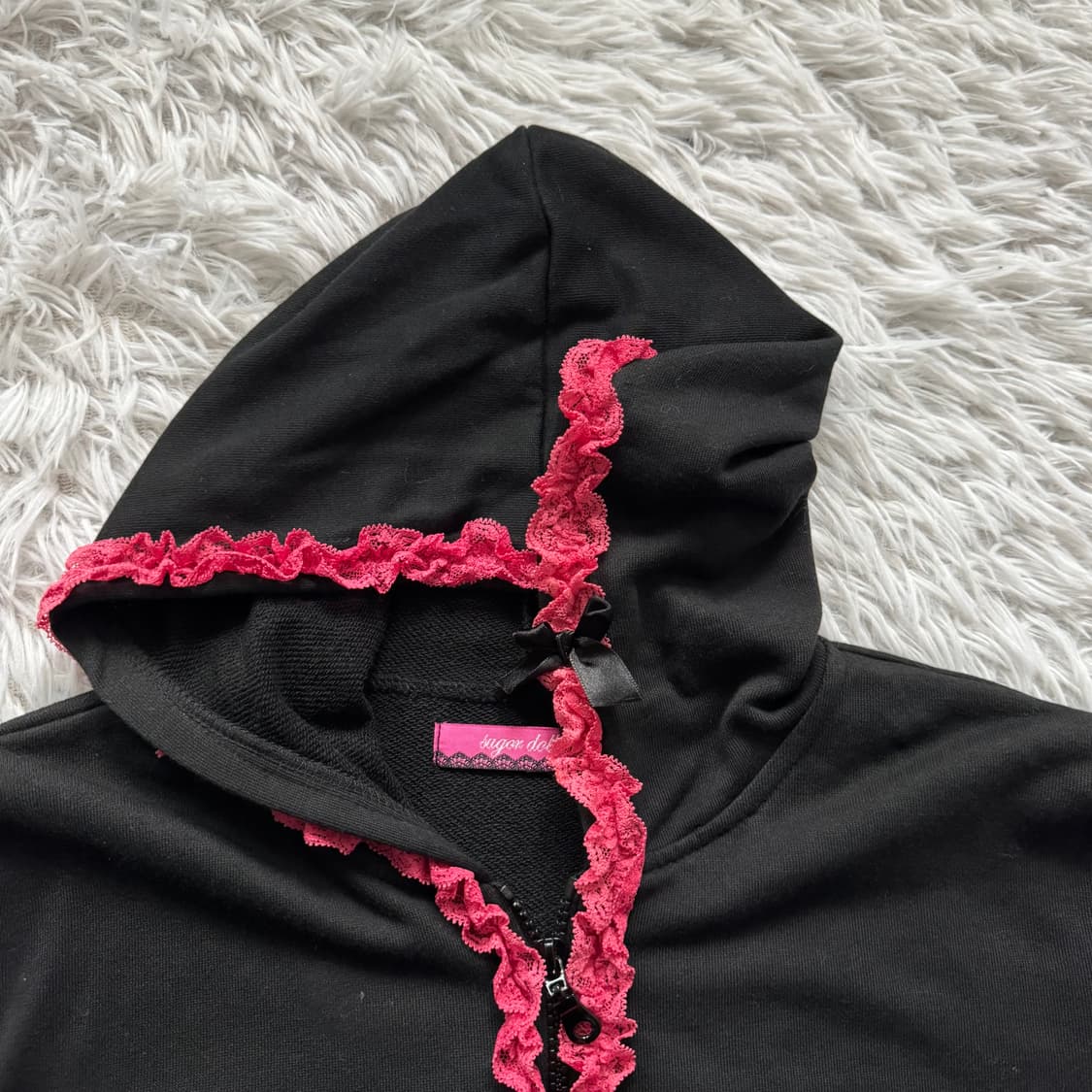 SUGER DALL 일본빈티지 갸루 후드집업 노드 지뢰계 모리걸 M 40 상품이미지4