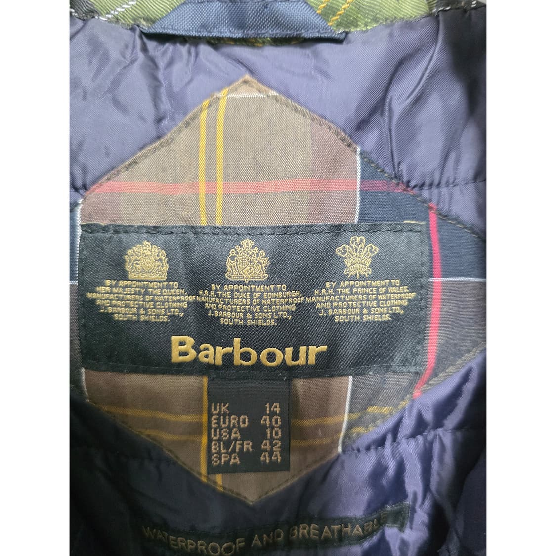 택포// 바버 비드넬 야상 점퍼 M 상품이미지2