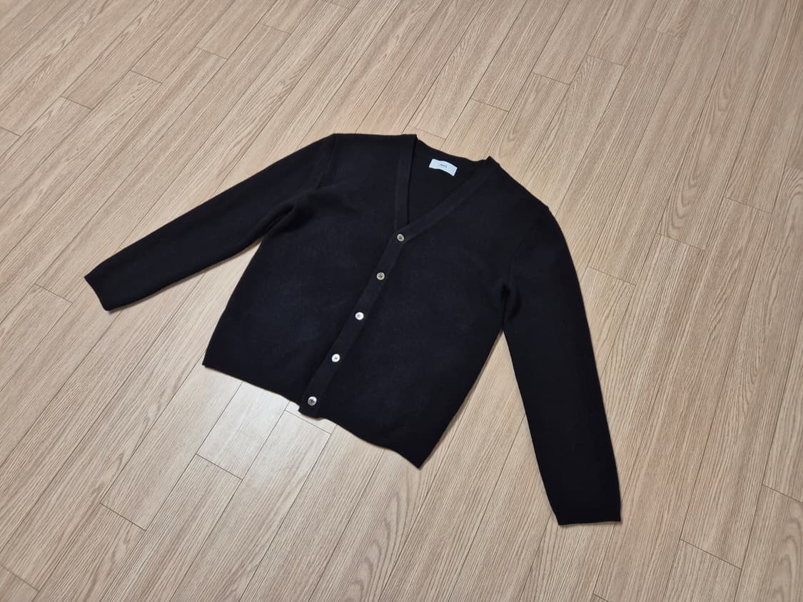 엘무드 세미오버 가디건 블랙 44 사이즈 상품이미지4