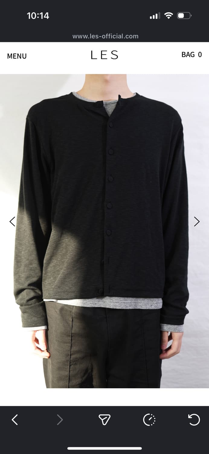 les 가디건 블랙 2사이즈 상품이미지1