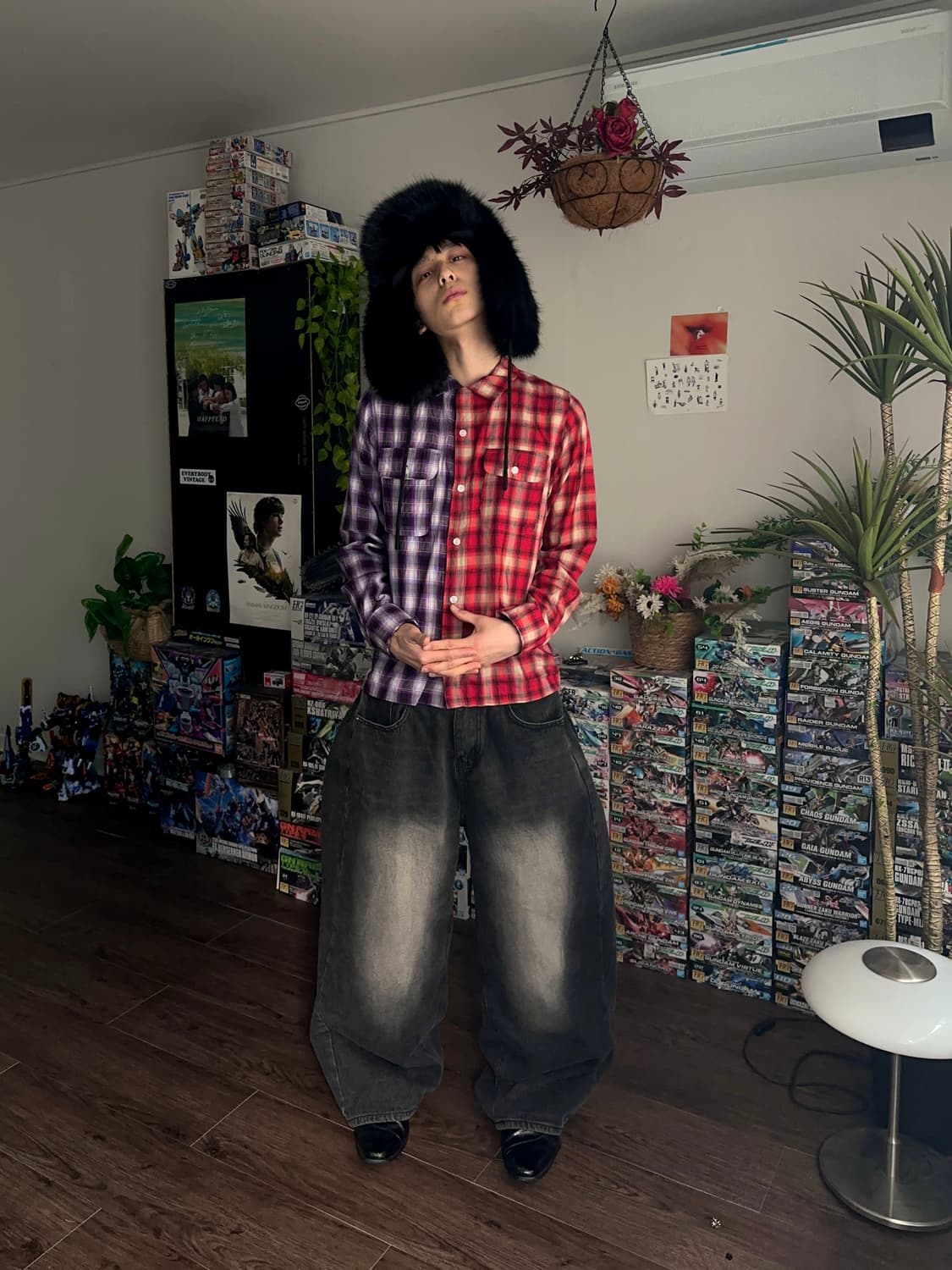 S - Bin 배기 와이드 워시드 진 상품이미지2