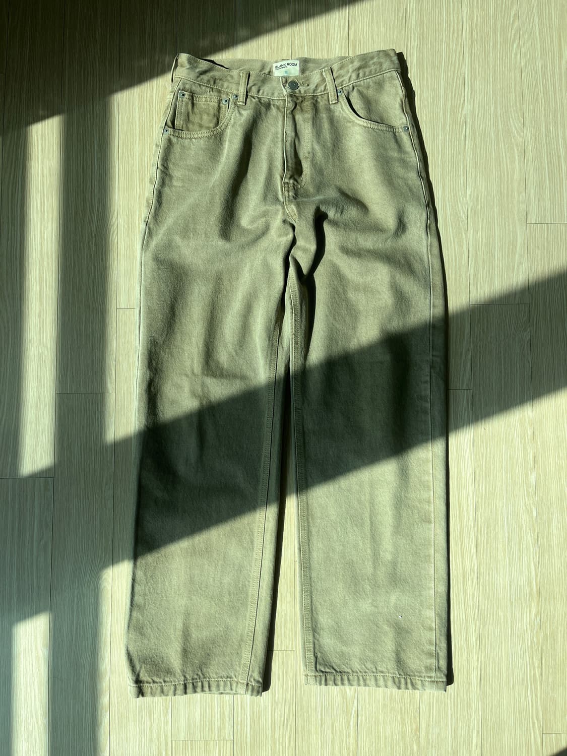 블랭크룸 컨빈스 컬러 데님 팬츠 베이지 0 상품이미지2