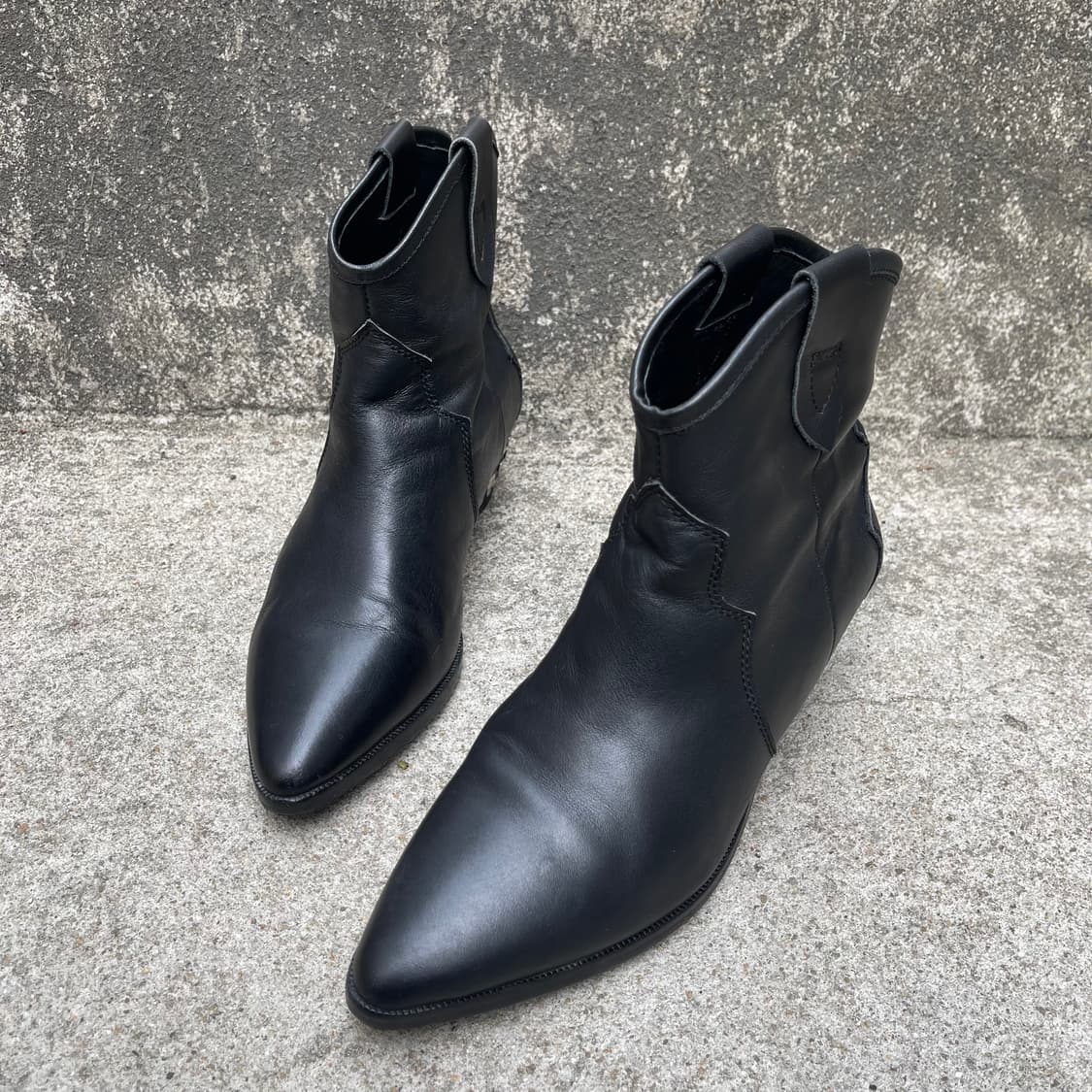 [37] Isabel Marant 블랙 레더 부츠 상품이미지3