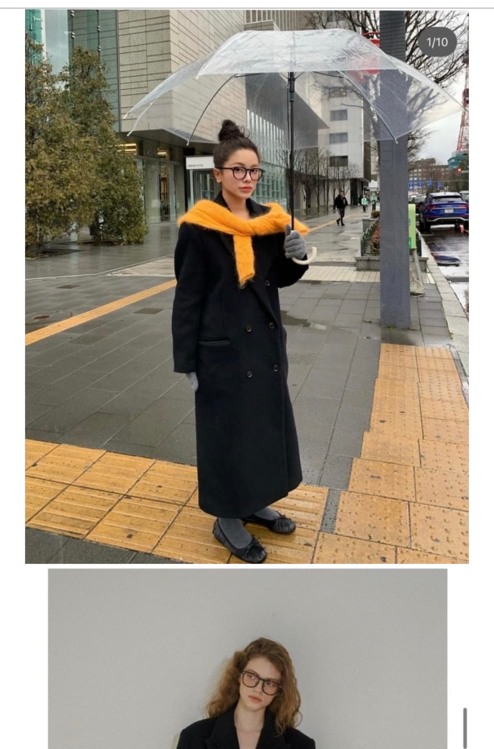 위드아웃썸머 더블롱코트 (검정) 상품이미지5