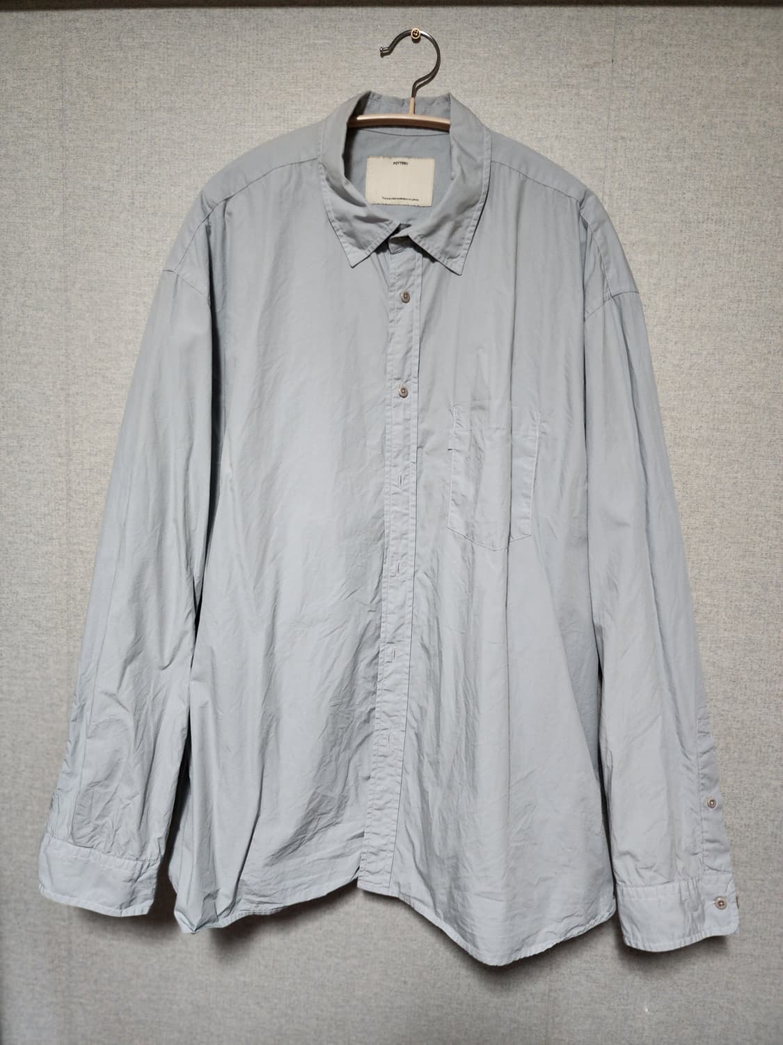 [4] 포터리 컴포트 셔츠 린넨플라워, 민트 카키 3종 상품이미지4