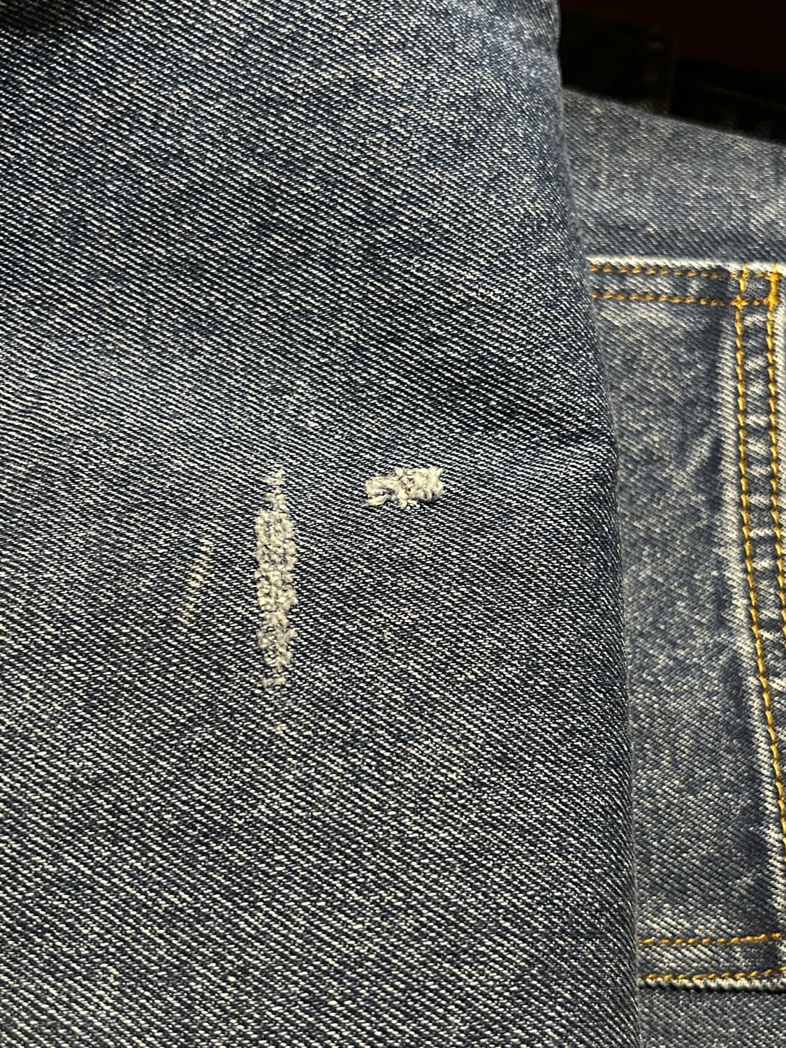 비에스래빗 카펜터 루즈핏 데님 팬츠 딥블루 상품이미지7