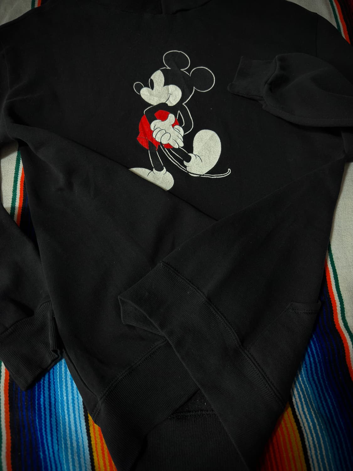 1980's Disney Mickey Mouse black Hoodie 상품이미지7