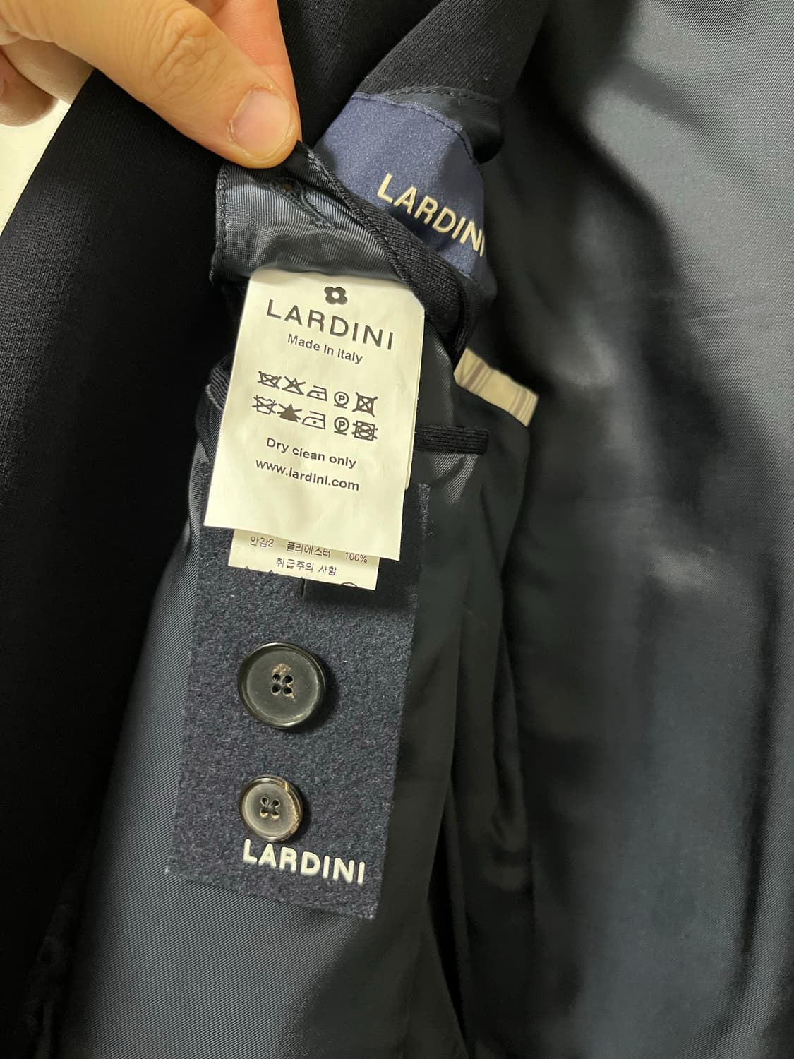 [50] 라르디니 / 울 싱글자켓 스포츠자켓 / 네이비 상품이미지5