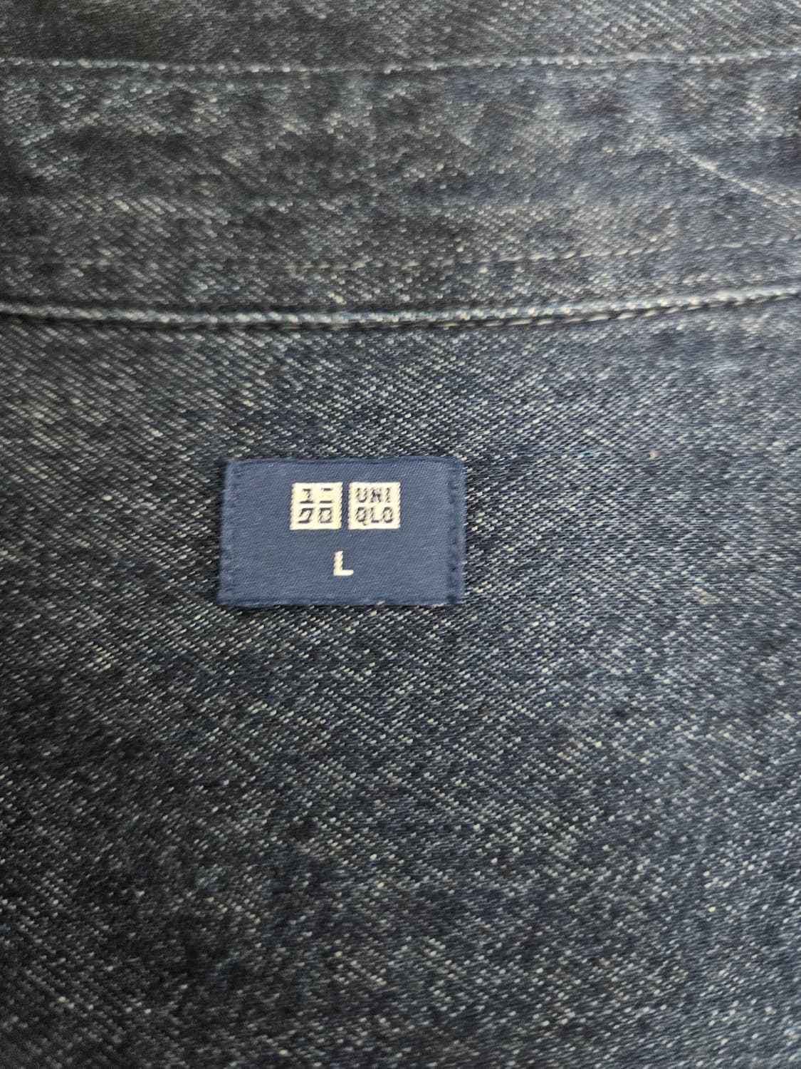 유니클로 샴브레이 데님 셔츠 L 상품이미지5