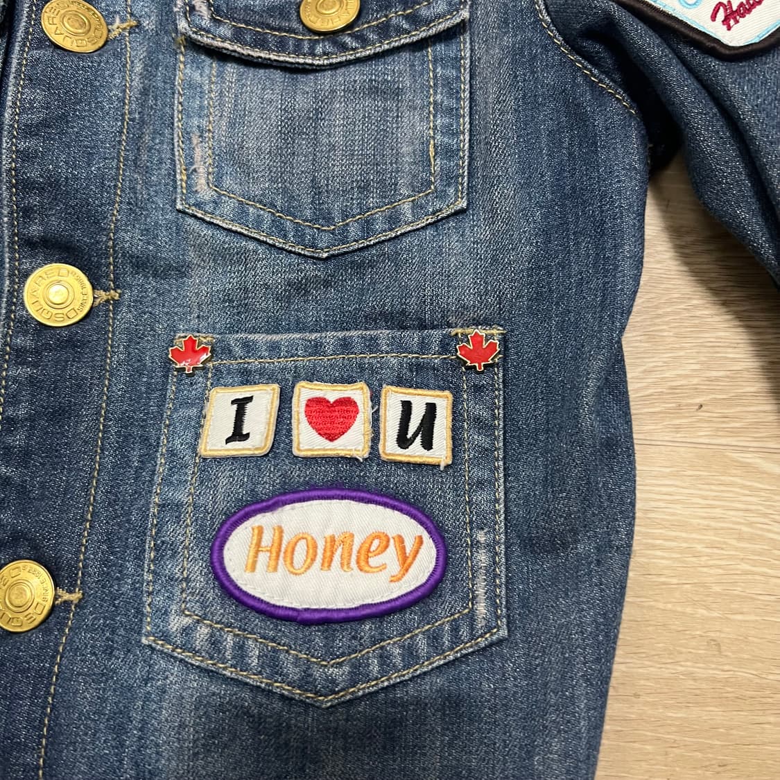 디스퀘어드2 여성 와펜 패치 데님 자켓 [중청] 40 상품이미지7