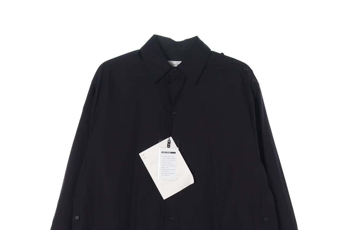 (새상품)[S]르메르 블랙 버튼 오버핏 롱 셔츠원피스
 상품이미지2