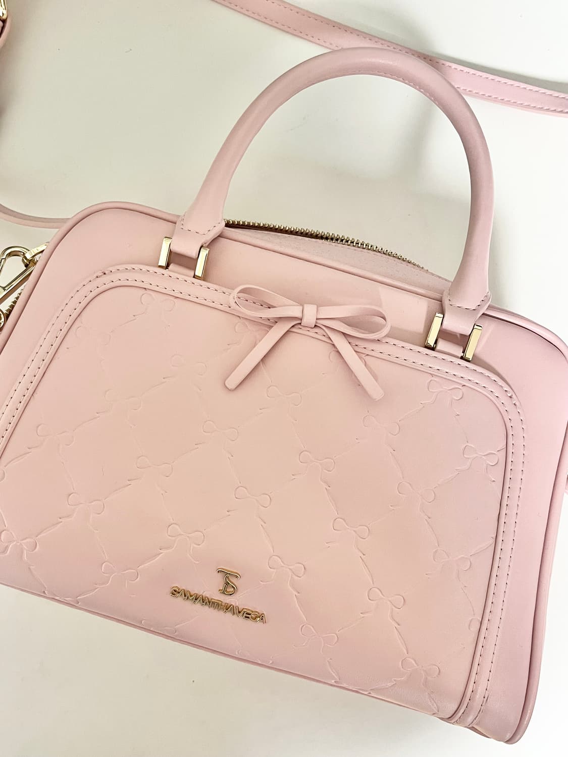 사만사베가 사만다베가 스탬핑 리본 핸드백 걸리 스나 양산형 지뢰계 상품이미지1