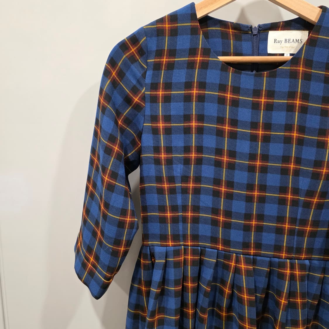 빔즈 타탄 체크 플레어 원피스 상품이미지3