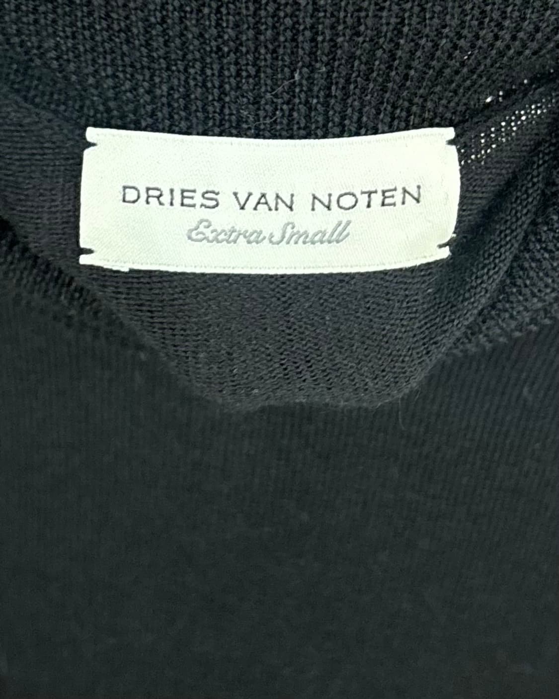 드리스 반 노튼 블랙 하이넥 니트 상품이미지7