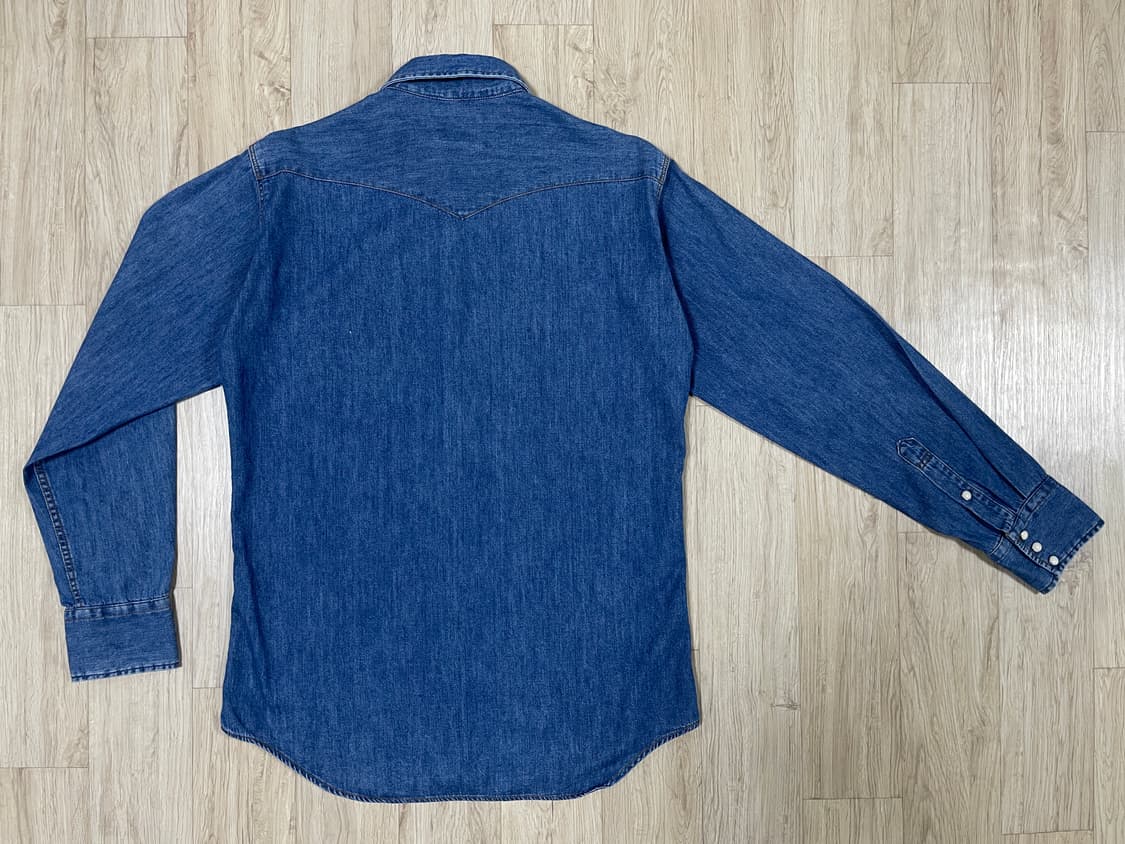 95~100) 60's 복각 랭글러 데님 웨스턴셔츠(RRL&LVC&폴로) 상품이미지2
