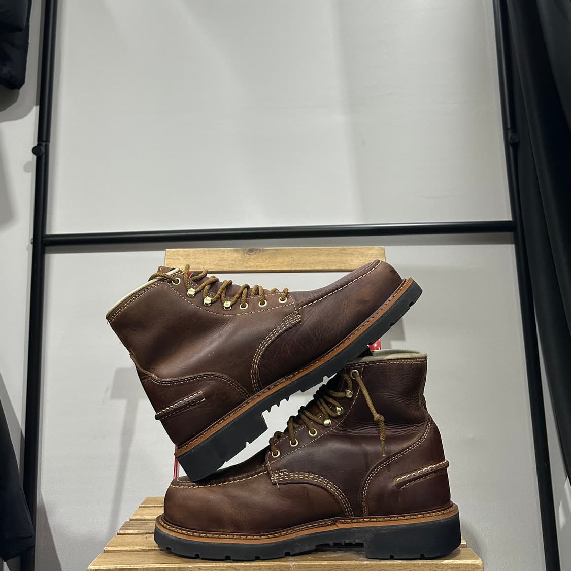 US9.5) 275 쏘로굿 부츠 1957 6인치 워터프루프 목토 스틸토 상품이미지7