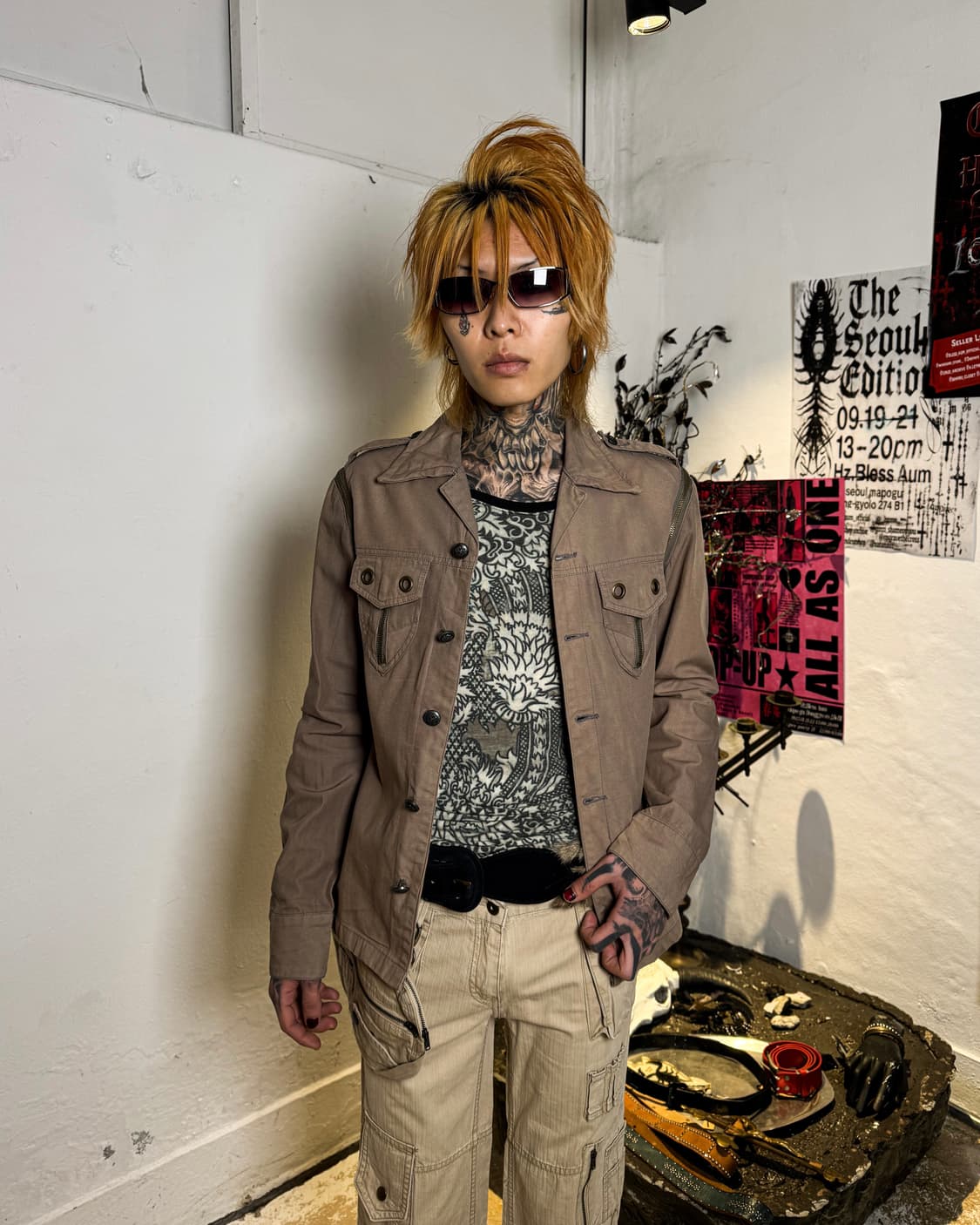 Zip Detail Shirt Jacket 상품이미지1