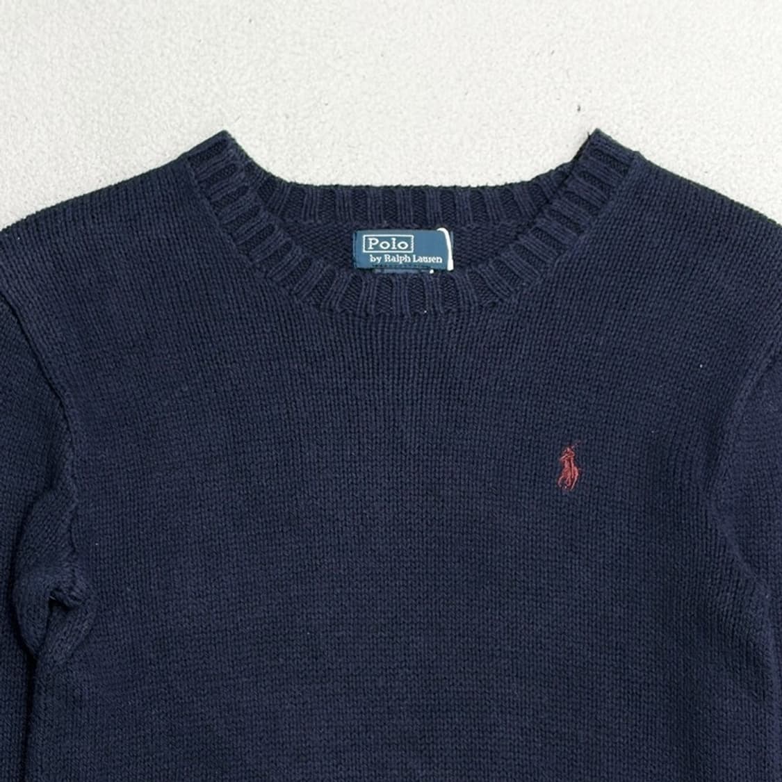 POLO 키즈 엘보우 패치 네이비 울 니트 S(8) 상품이미지3