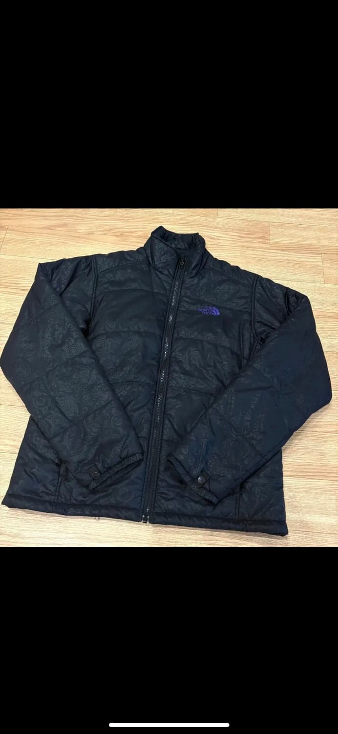 노스페이스 페이즐리 패턴 블랙 경량 자켓 95 XL 상품이미지1