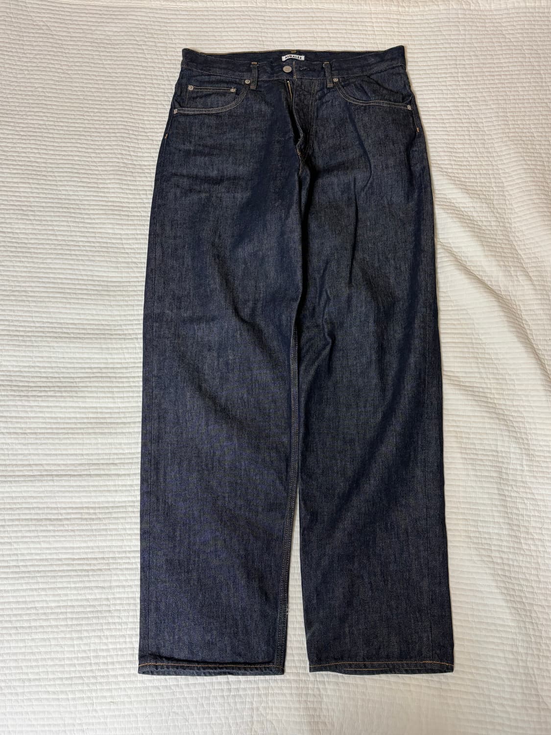 [32] 오라리 하드트위스트 데님 와이드 팬츠 24ss 상품이미지1