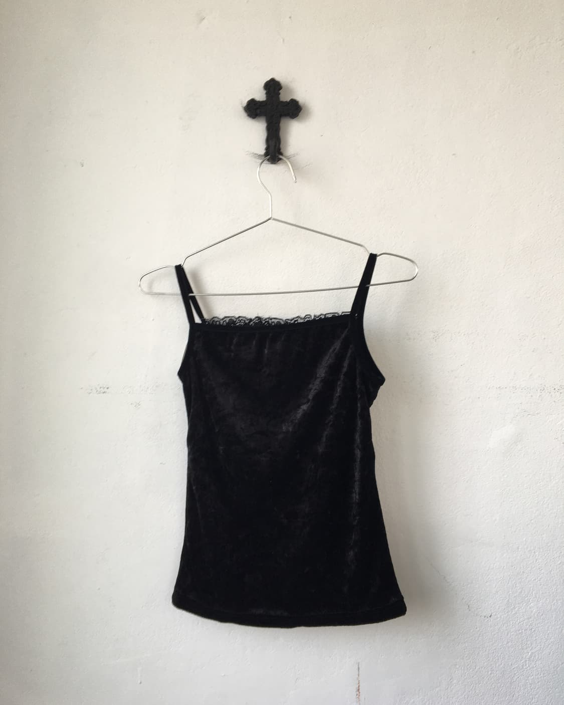 Lace point velvet sleeveless 상품이미지3