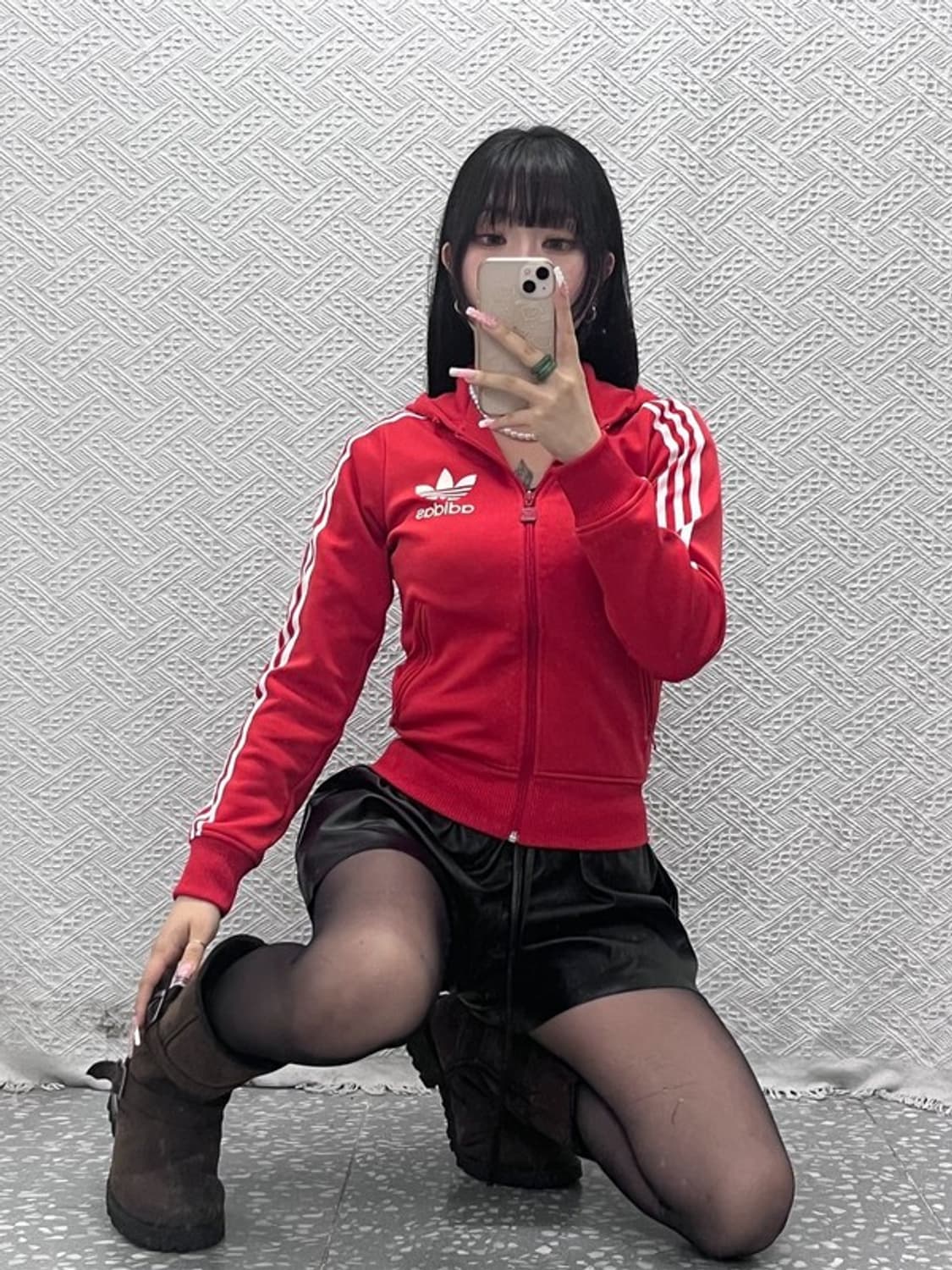 아디다스 유로파 플락 Y2K 딱붙핏 후드 져지 집업 85 C12539 상품이미지2