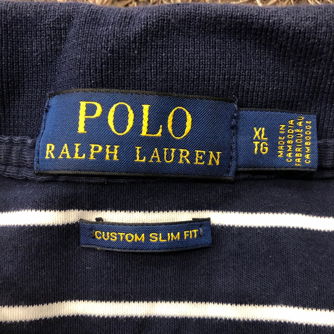 XL 폴로 랄프로렌 스트라이프 포니 PK 카라 반팔 티셔츠 상품이미지3