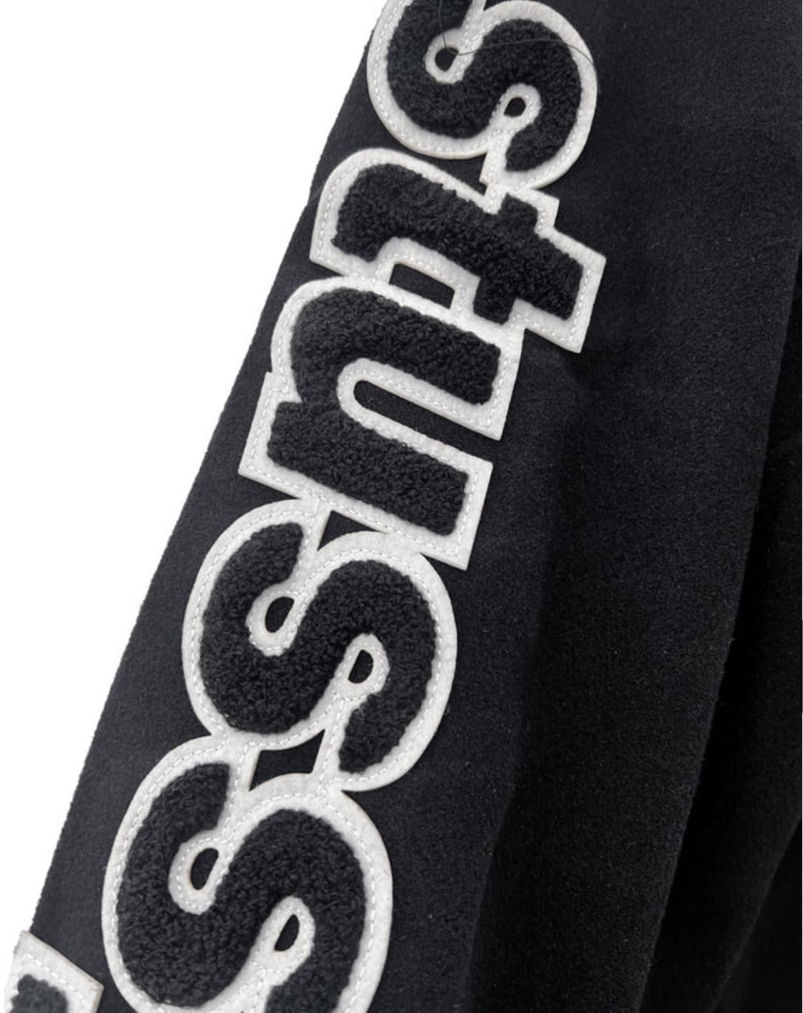 스투시 컴피티션 바시티 자켓 블랙 L 상품이미지3