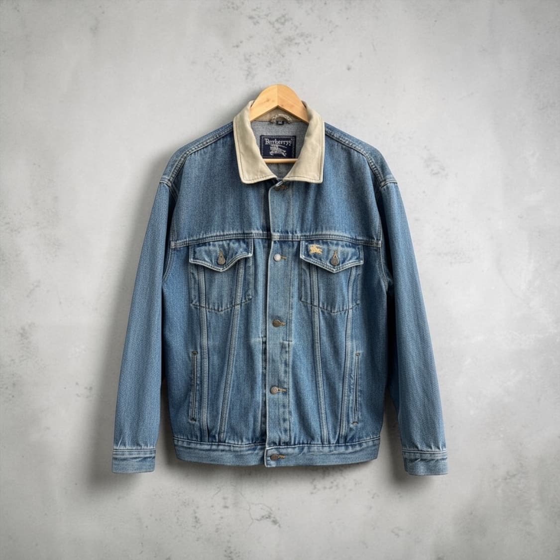 52/ 버버리 1990AW 로고 데님 자켓 상품이미지1