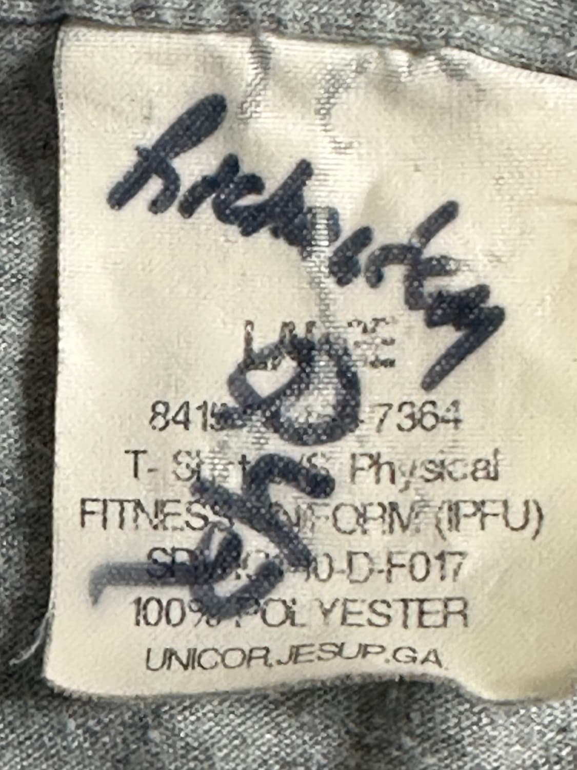 미육군 구형 IPFU 체육복 트레이닝복 긴팔 티셔츠 (L) (2) 상품이미지7