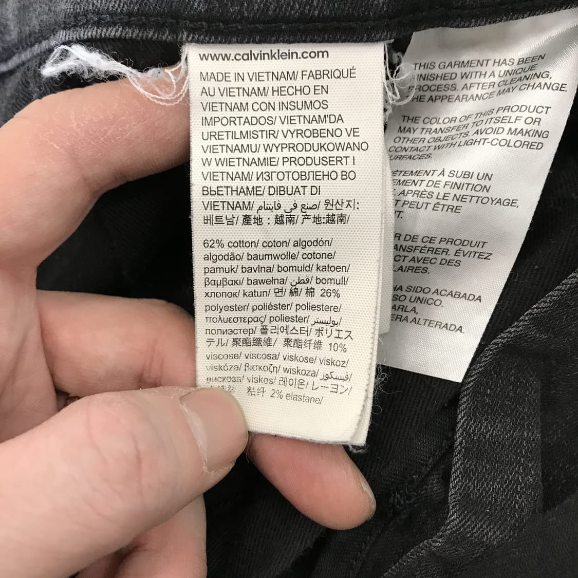 캘빈클라인 CK 흑청 데님 청바지 [34인치] 상품이미지6