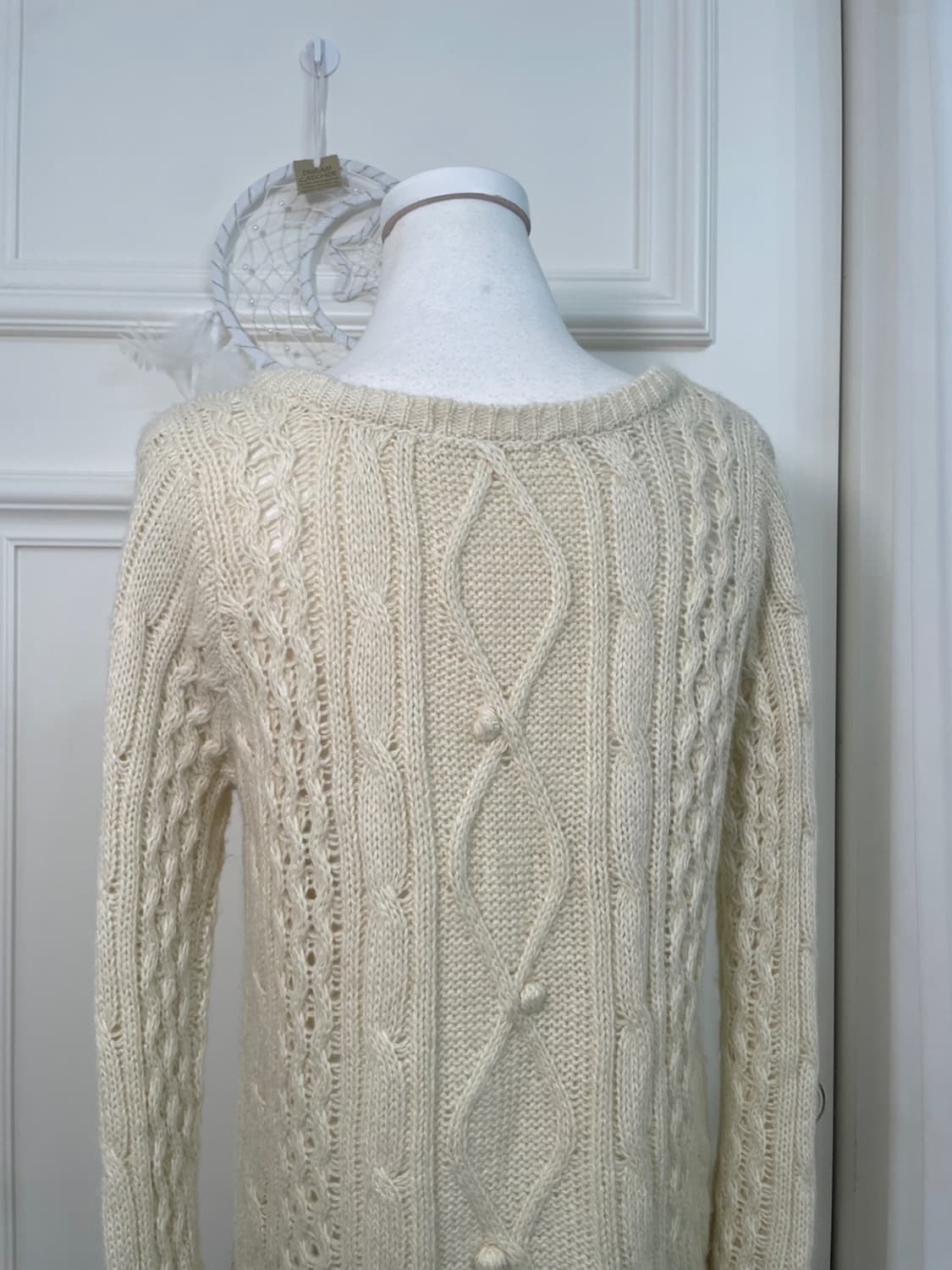 butter cream twist pompom sweater 상품이미지4