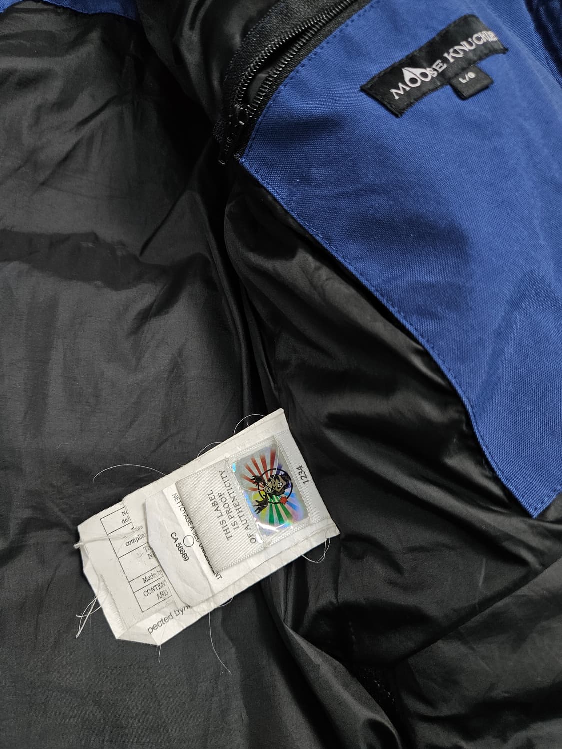 무스너클 네츄럴 다운 패딩 블루 상품이미지8