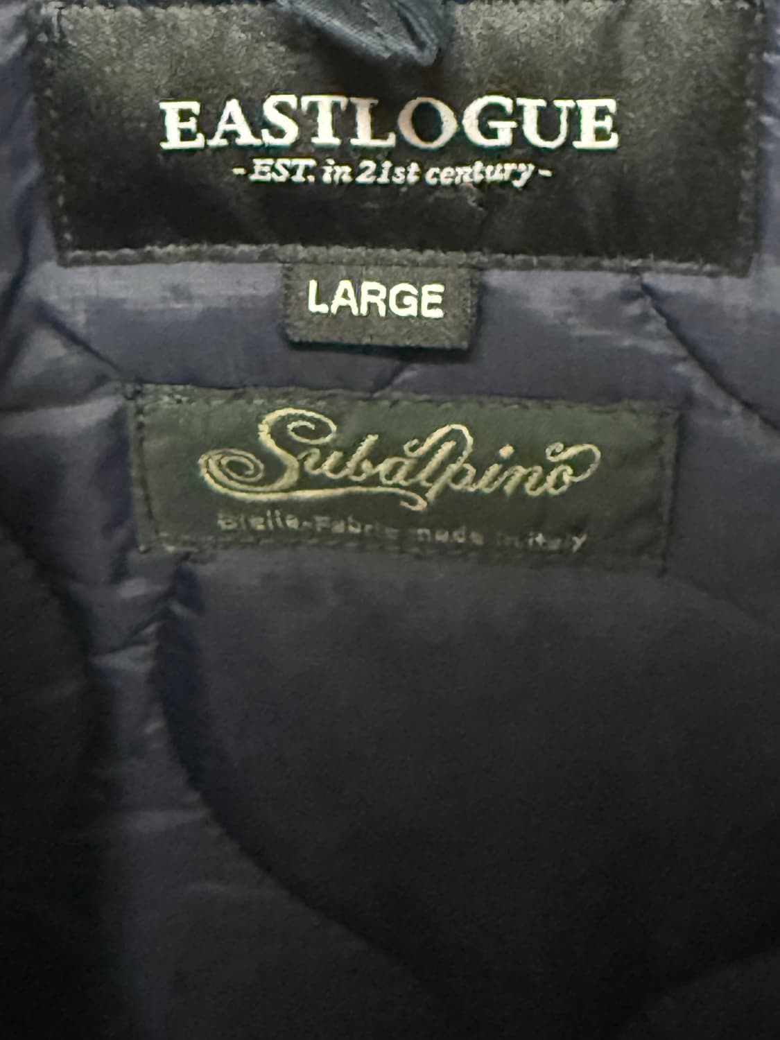 이스트로그 발마칸 코트: 베이지x블루 체크 / L 상품이미지4