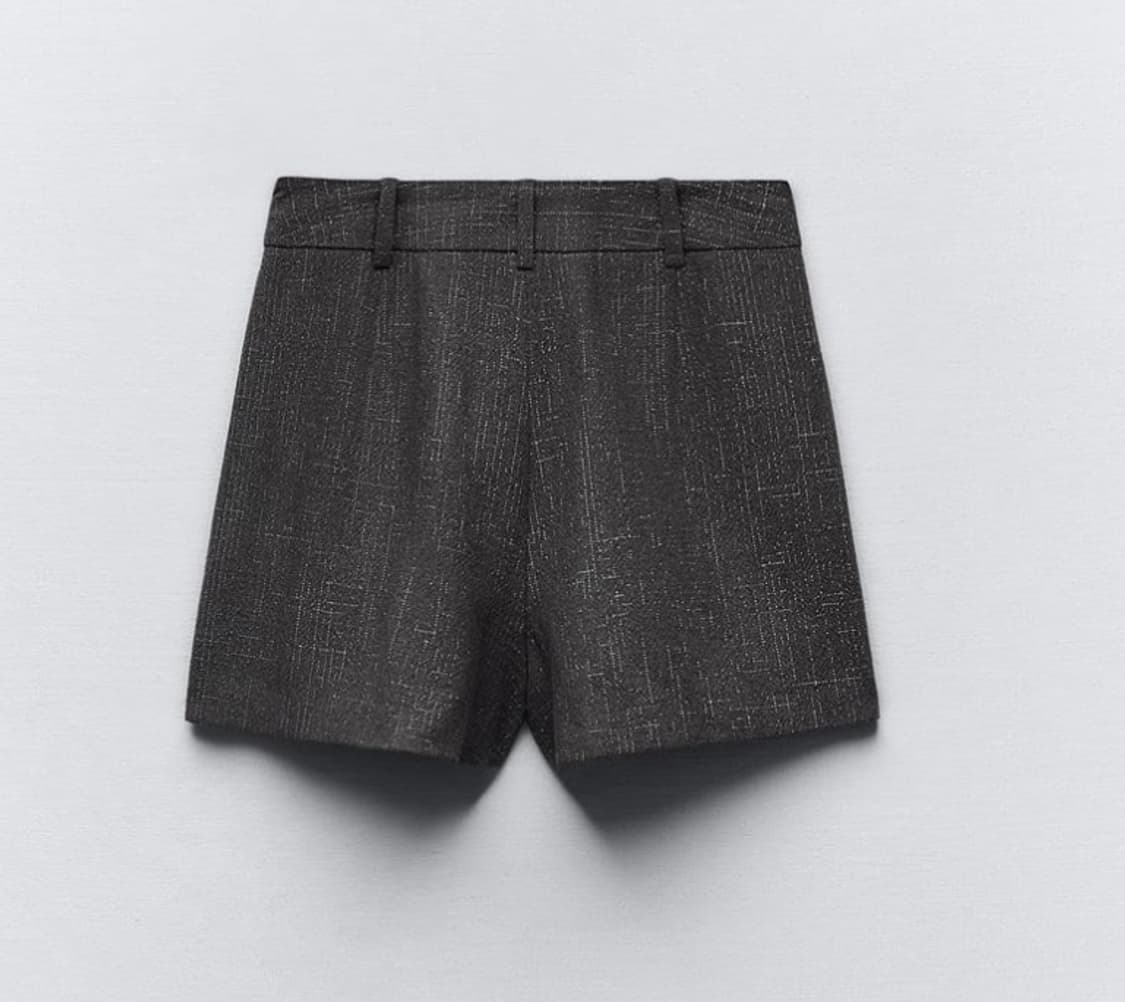 자라 메탈릭 얀 플리츠 스커트 팬츠 상품이미지3