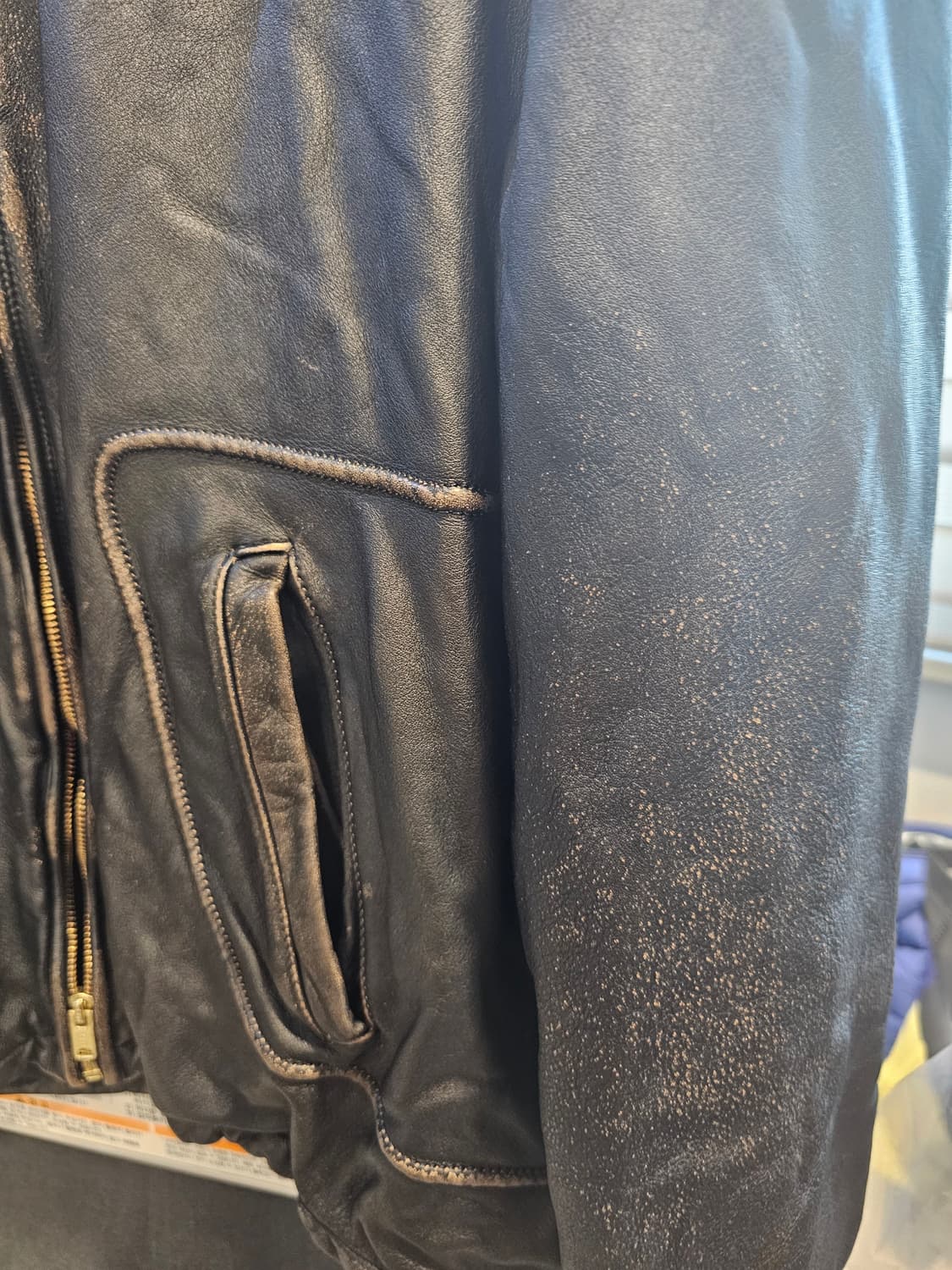 [3] 오토매틱포더피플 파이핑레더 자켓 MK2 PIPING LEATHER 상품이미지5