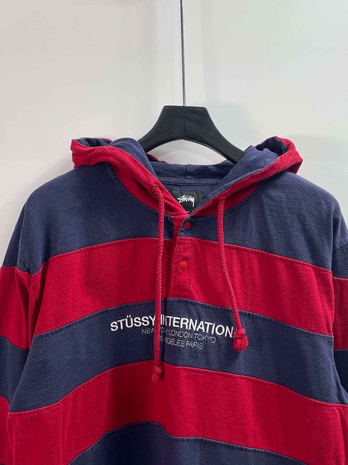 스투시 후디드 스트라이프 럭비 셔츠 (on.732) 상품이미지2