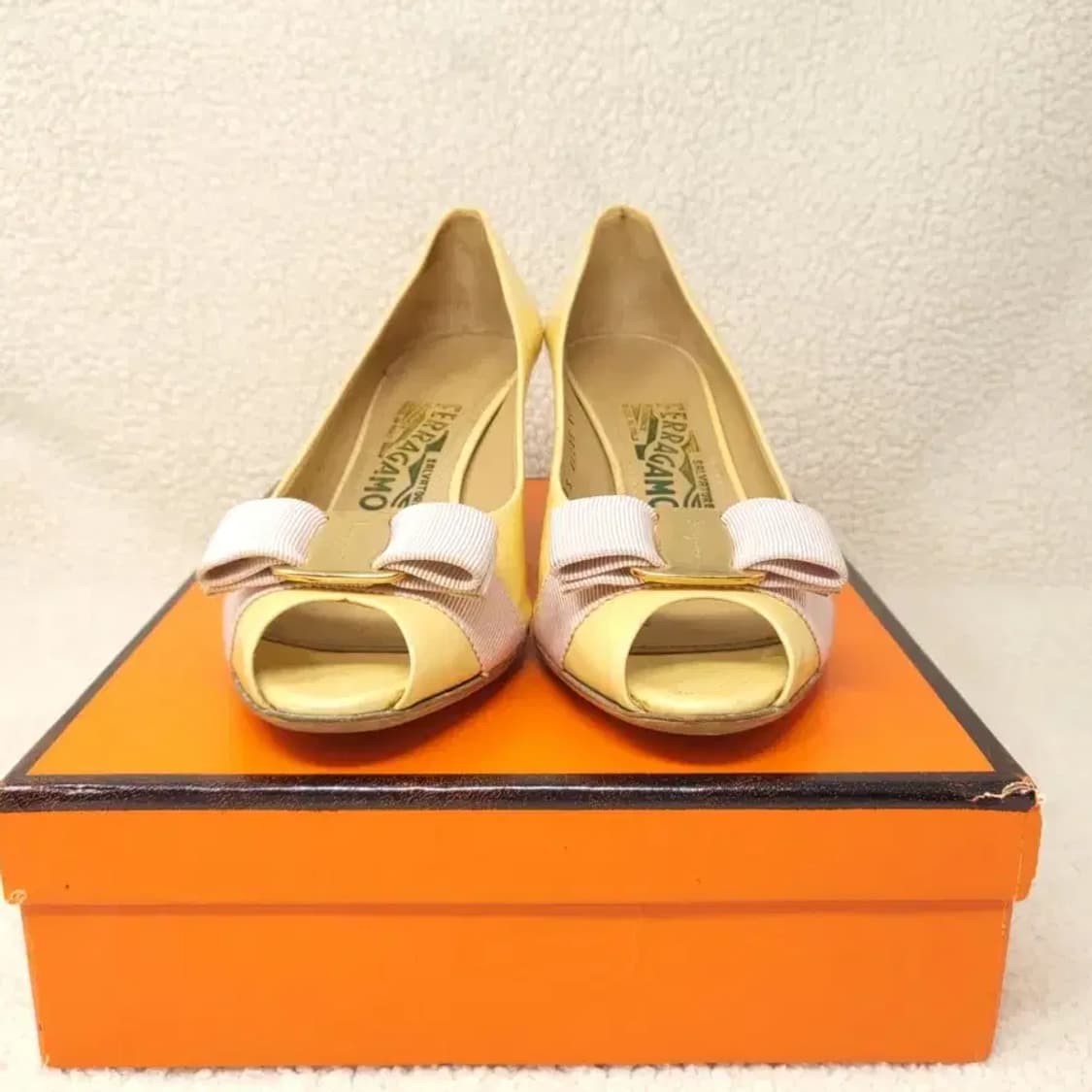 [정품] 페라가모 시시(Sissi) 오픈토 웨지힐 240 상품이미지9