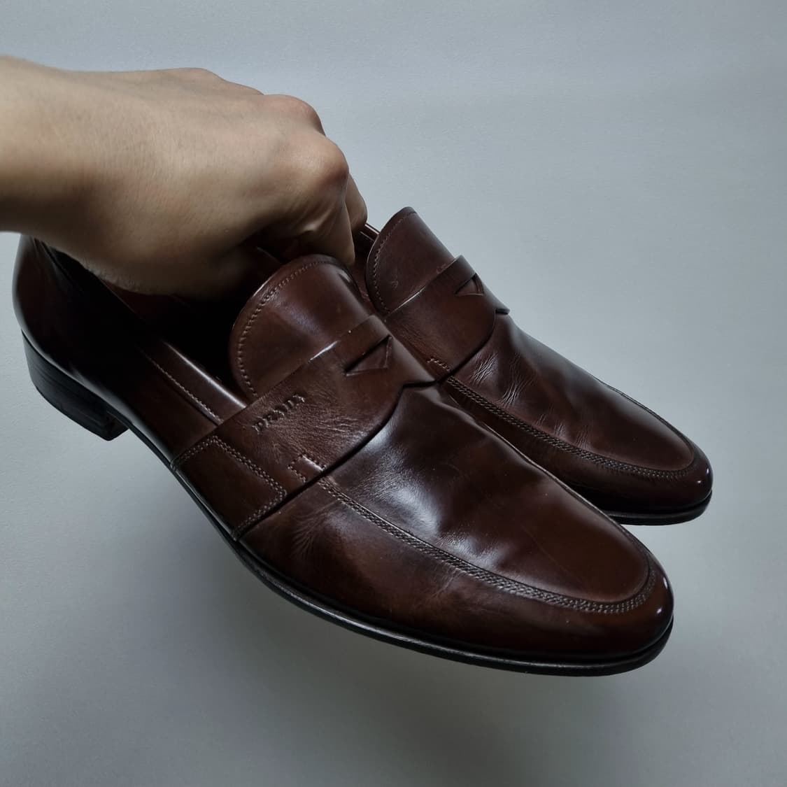 프라다 브라운로퍼 uk9.5 상품이미지6