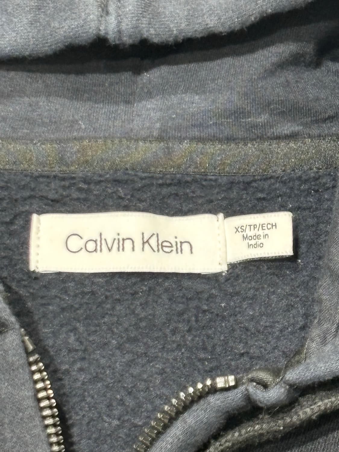 캘빈클라인 스몰로고 네이비 후드집업 상품이미지5