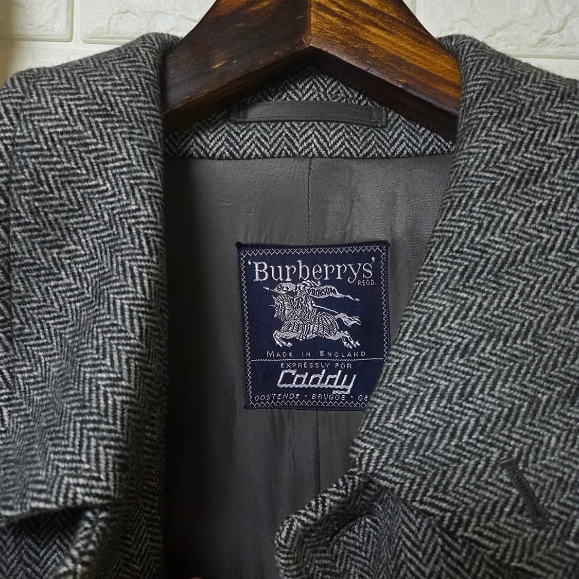 빈티지 버버리 스코티시 트위드 헤링본 코트 상품이미지3