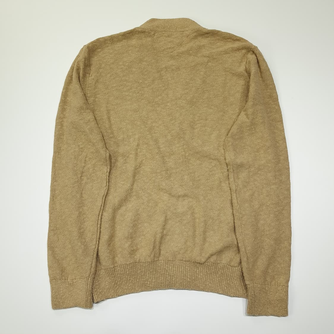 CL117 L 타미힐피거 베이지 코튼 & 린넨 블렌드 투포켓 배색 가디 상품이미지7