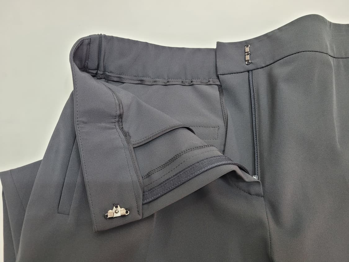 KUHO 21SS 구호 뒷밴딩 슬랙스 팬츠 / 여 67-96 블랙 
 상품이미지7