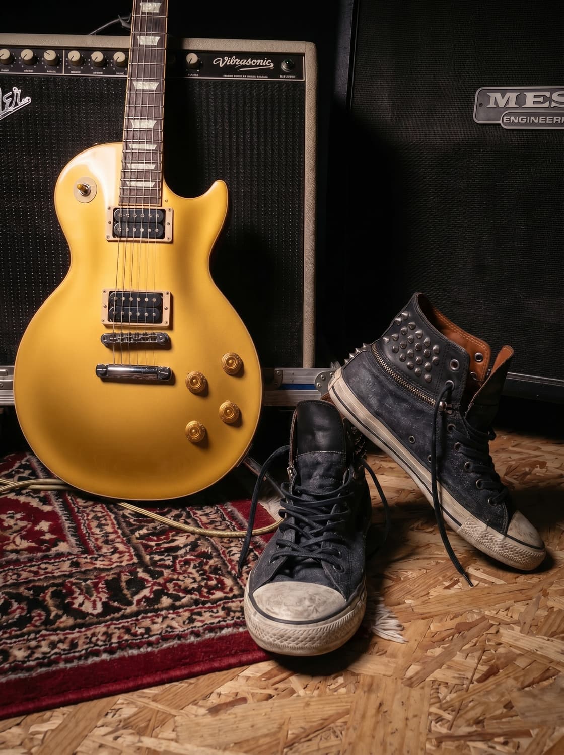 John Varvatos x Converse 가죽 스터드 하이탑 리미티드 상품이미지1