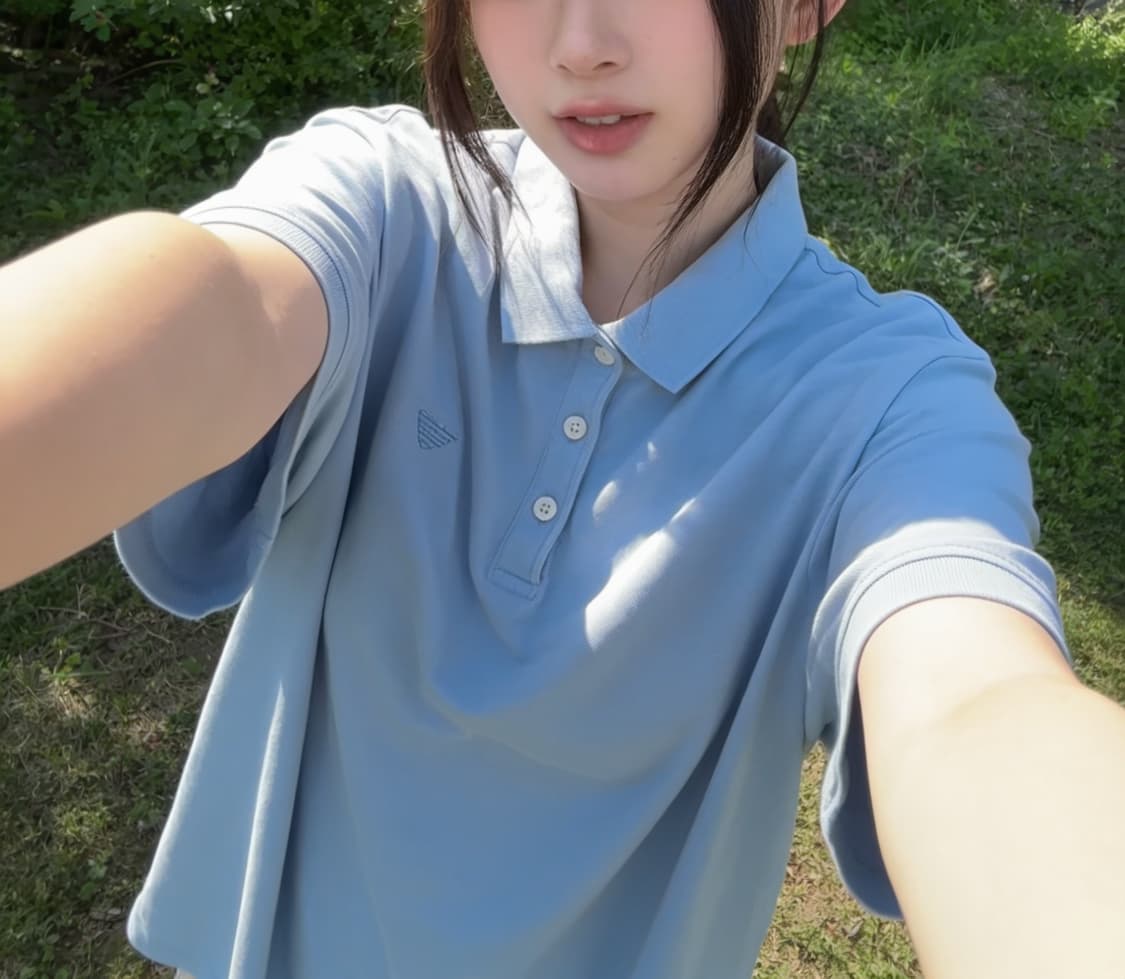엠포리오 아르마니 스카이 블루 PK 셔츠 상품이미지1