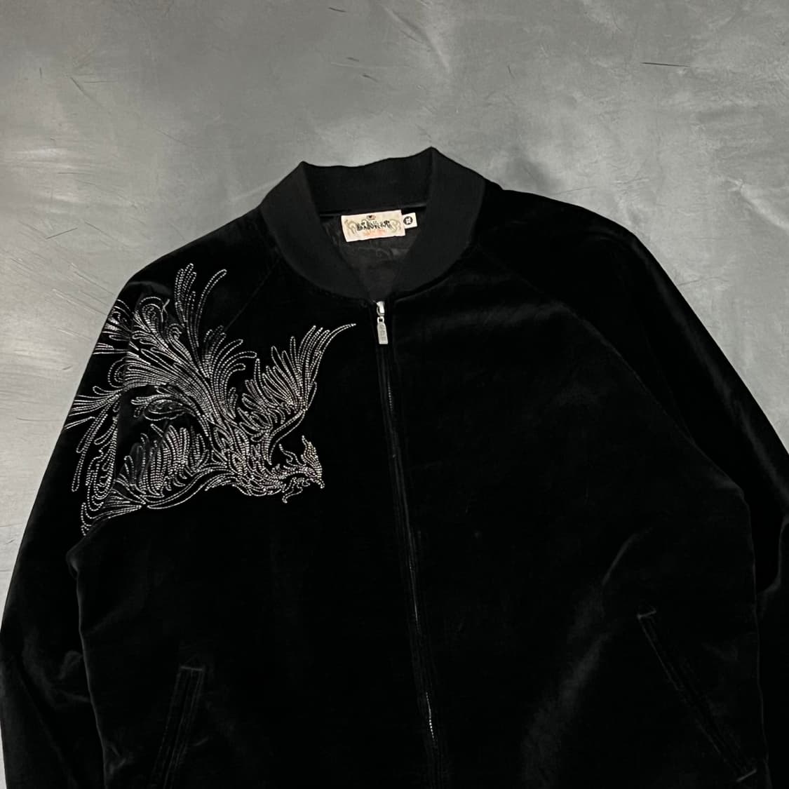  카라쿠리 타마시 자수 벨벳 스카쟌 y16168 상품이미지3