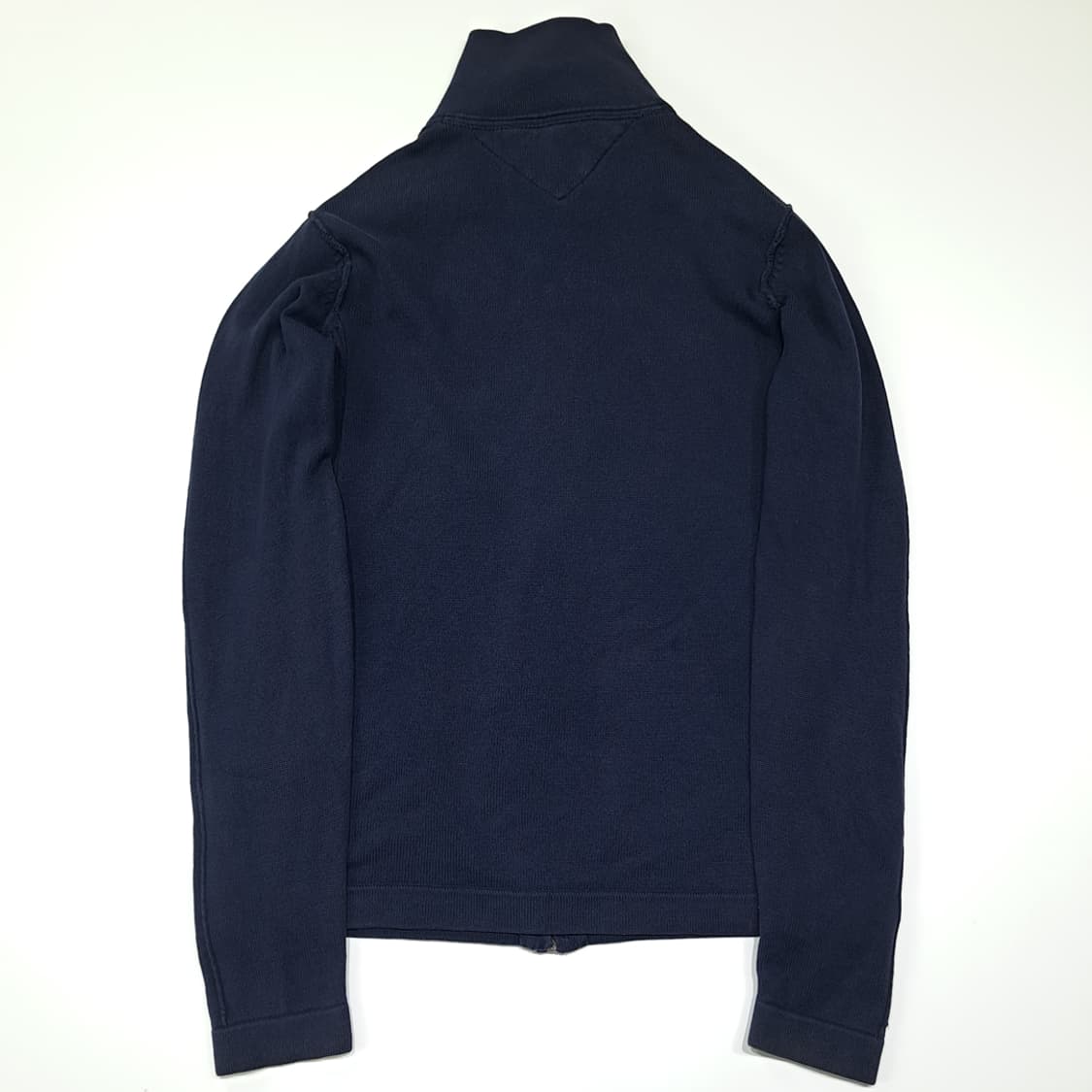 CL280 M 타미힐피거 00s 사이드립 풀집업 네이비 니트 스웨터 상품이미지7