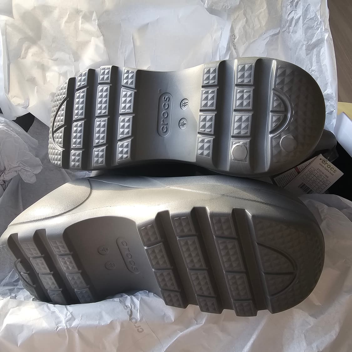 270 새제품 크록스 EXP 하이드라 부츠 갈락틱 그레이 장화 이지 남자 상품이미지7