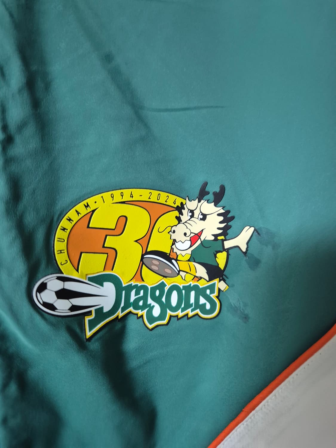 오버더피치 전남드래곤즈 30주년 윔업 윈드브레이커  2XL 유니폼 상품이미지7